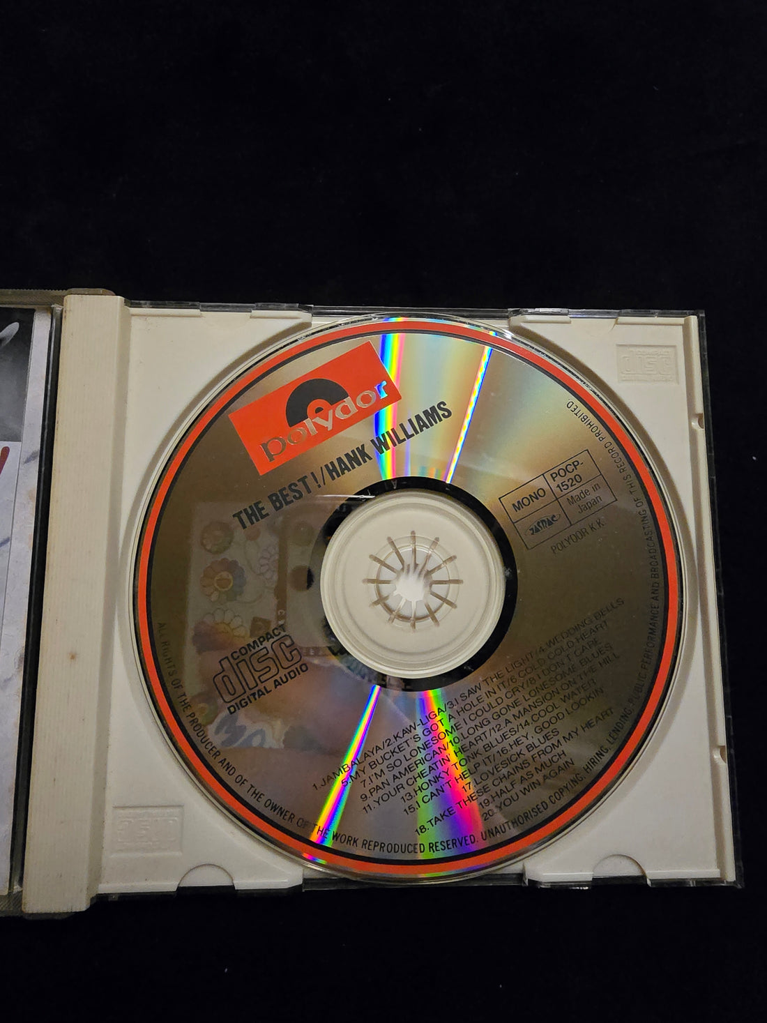 ซีดี Hank Williams - The Best! CD NM or M-