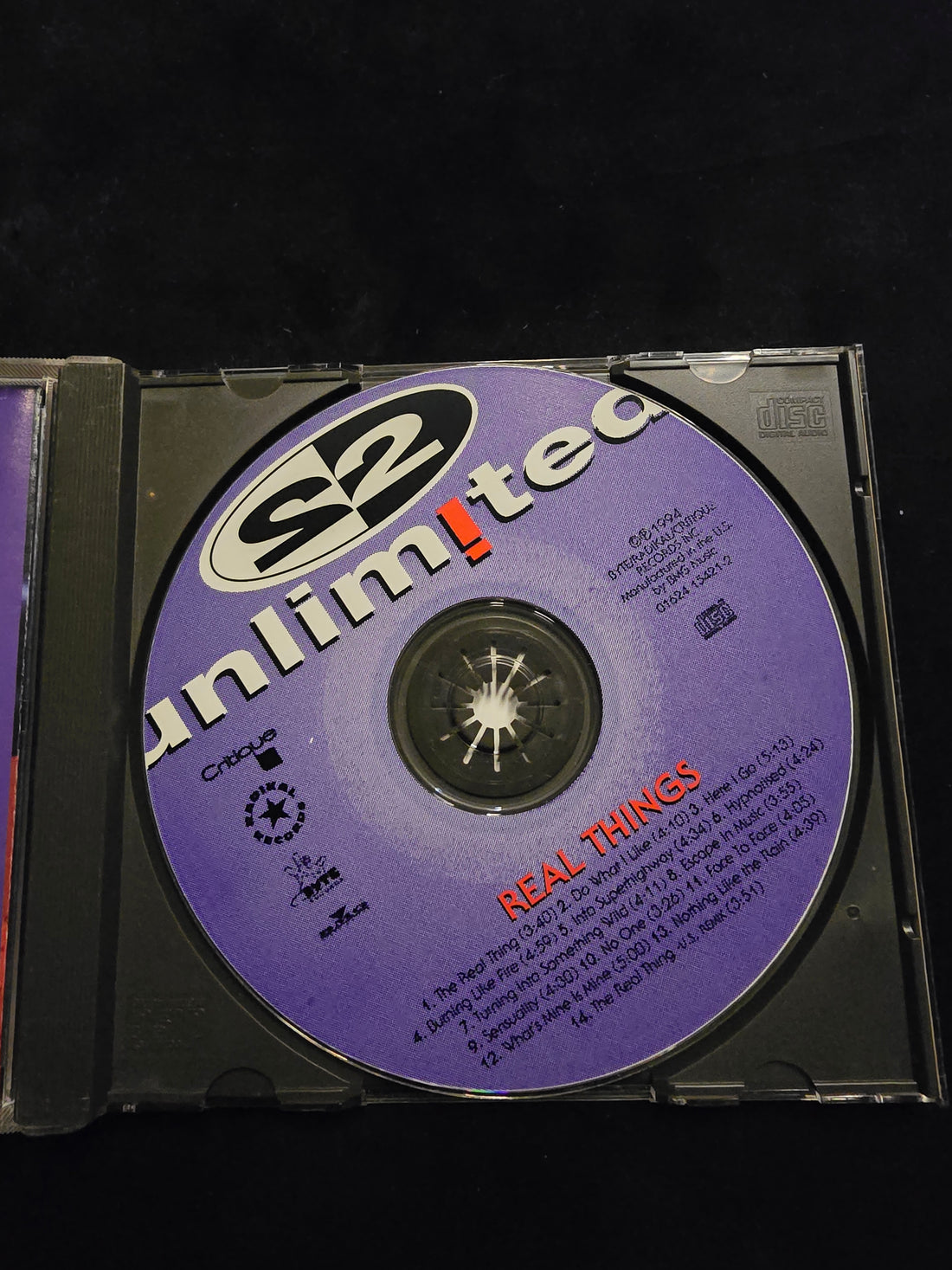 ซีดี 2 Unlimited - Real Things CD VG+