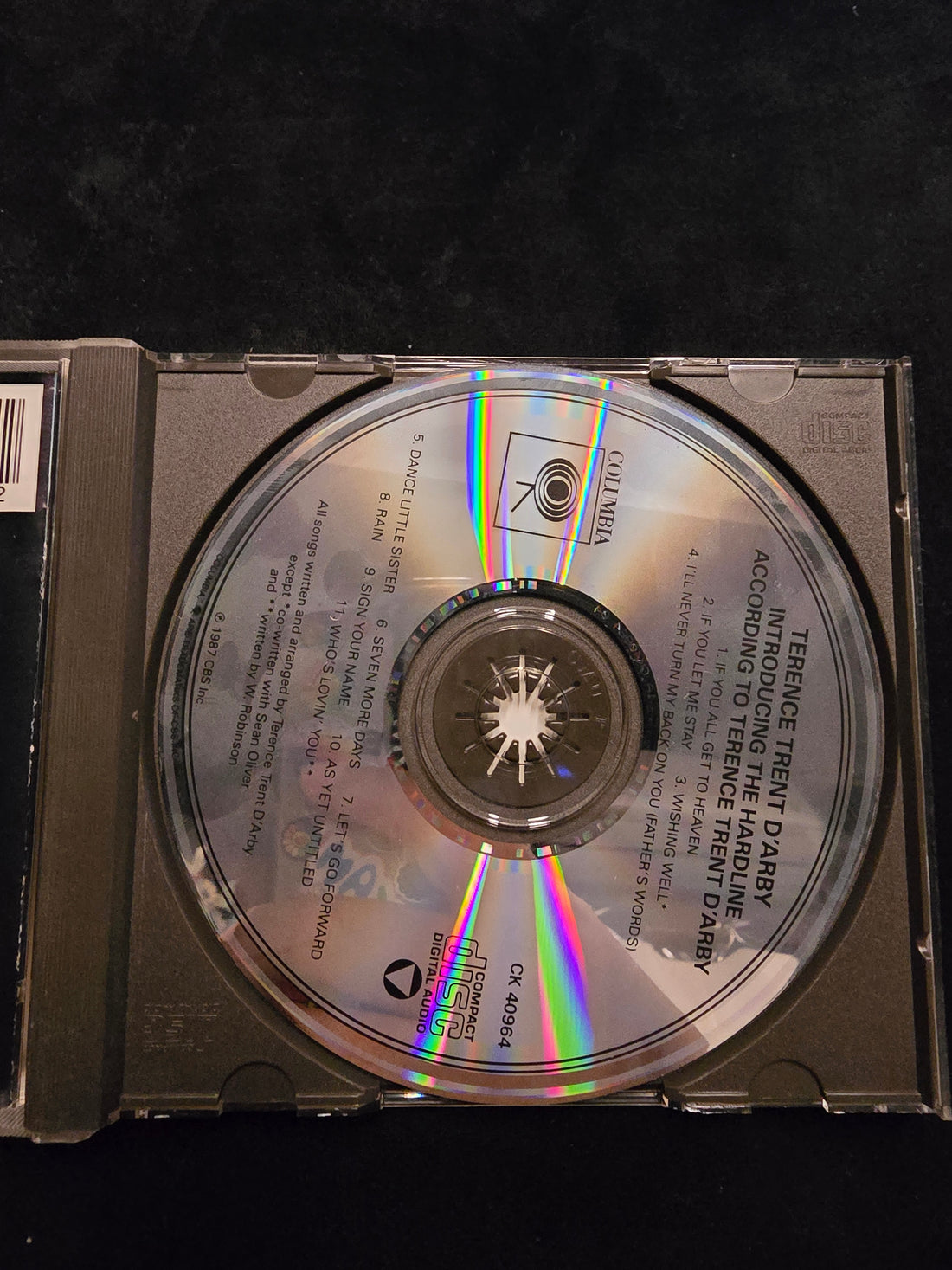 ซีดี Terence Trent D'Arby = Terence Trent D'Arby - Introducing The Hardline According To Terence Trent D'Arby = ＴＴＤ CD NM or M-