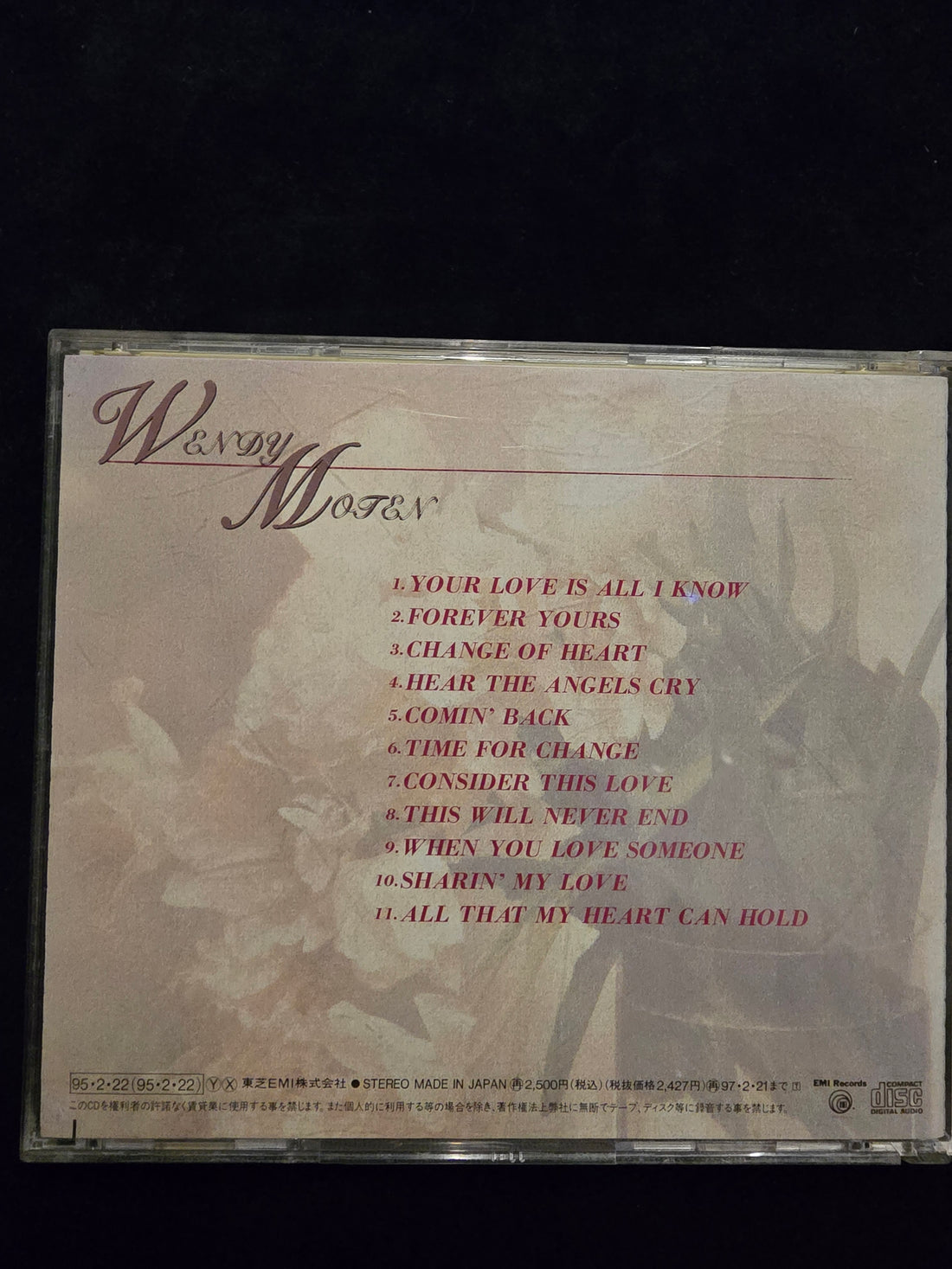 ซีดี Wendy Moten - Time For Change CD VG+