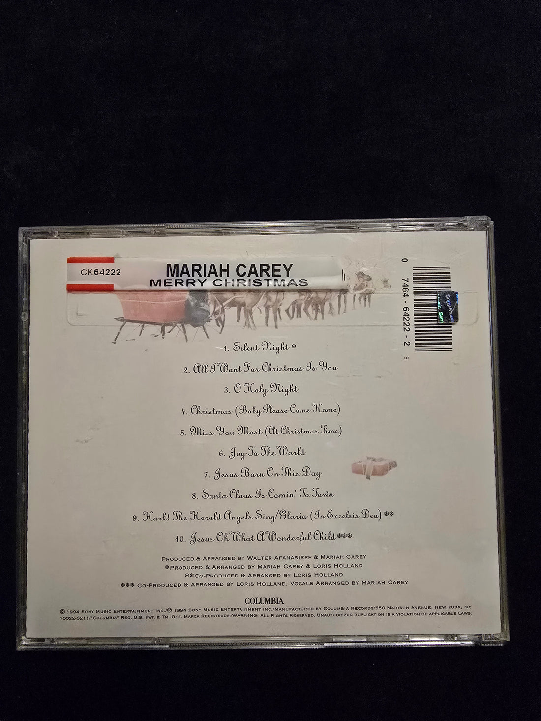ซีดี Mariah Carey - Merry Christmas CD VG+