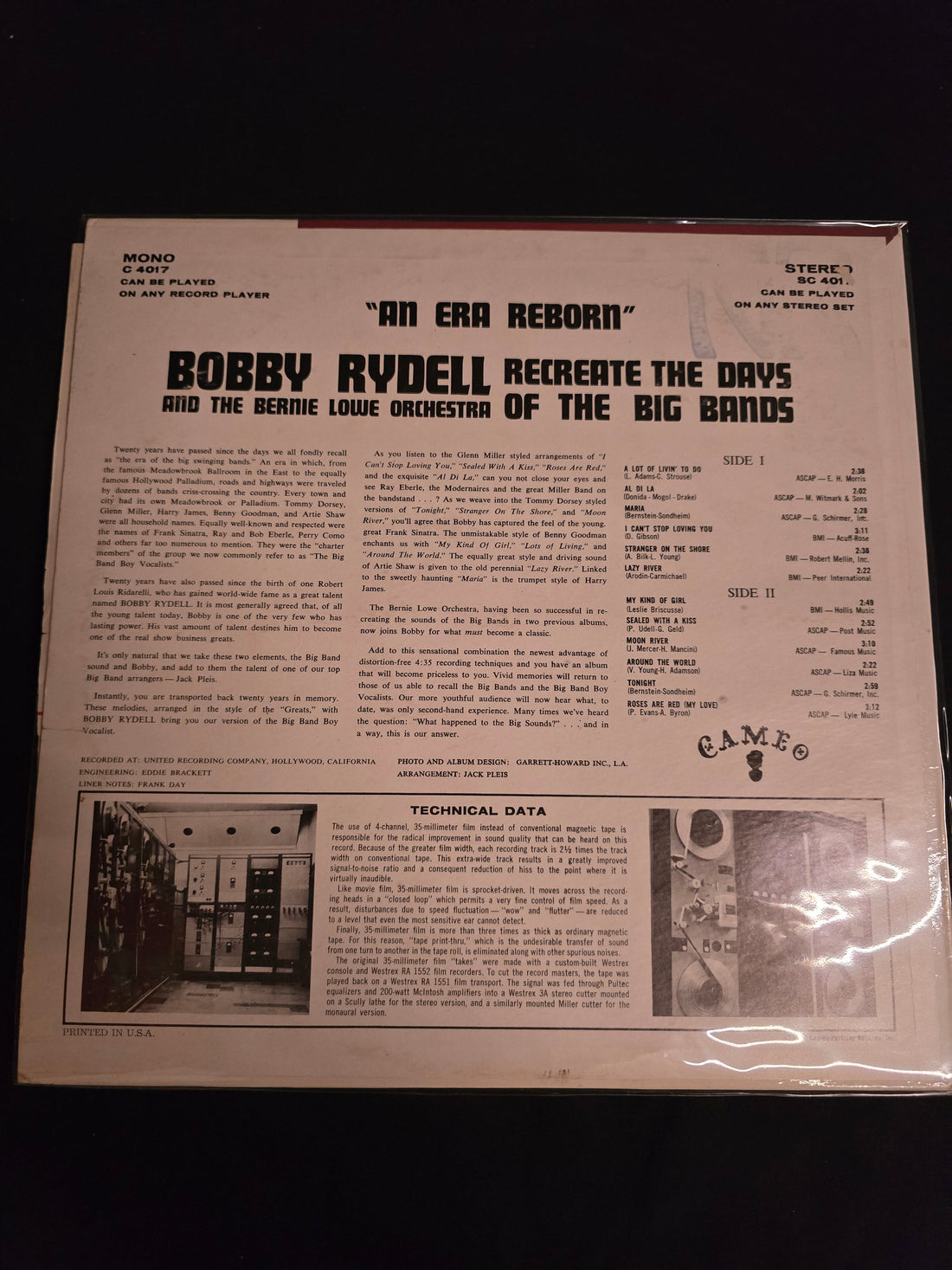 แผ่นเสียง Bobby Rydell - An Era Reborn Vinyl VG+