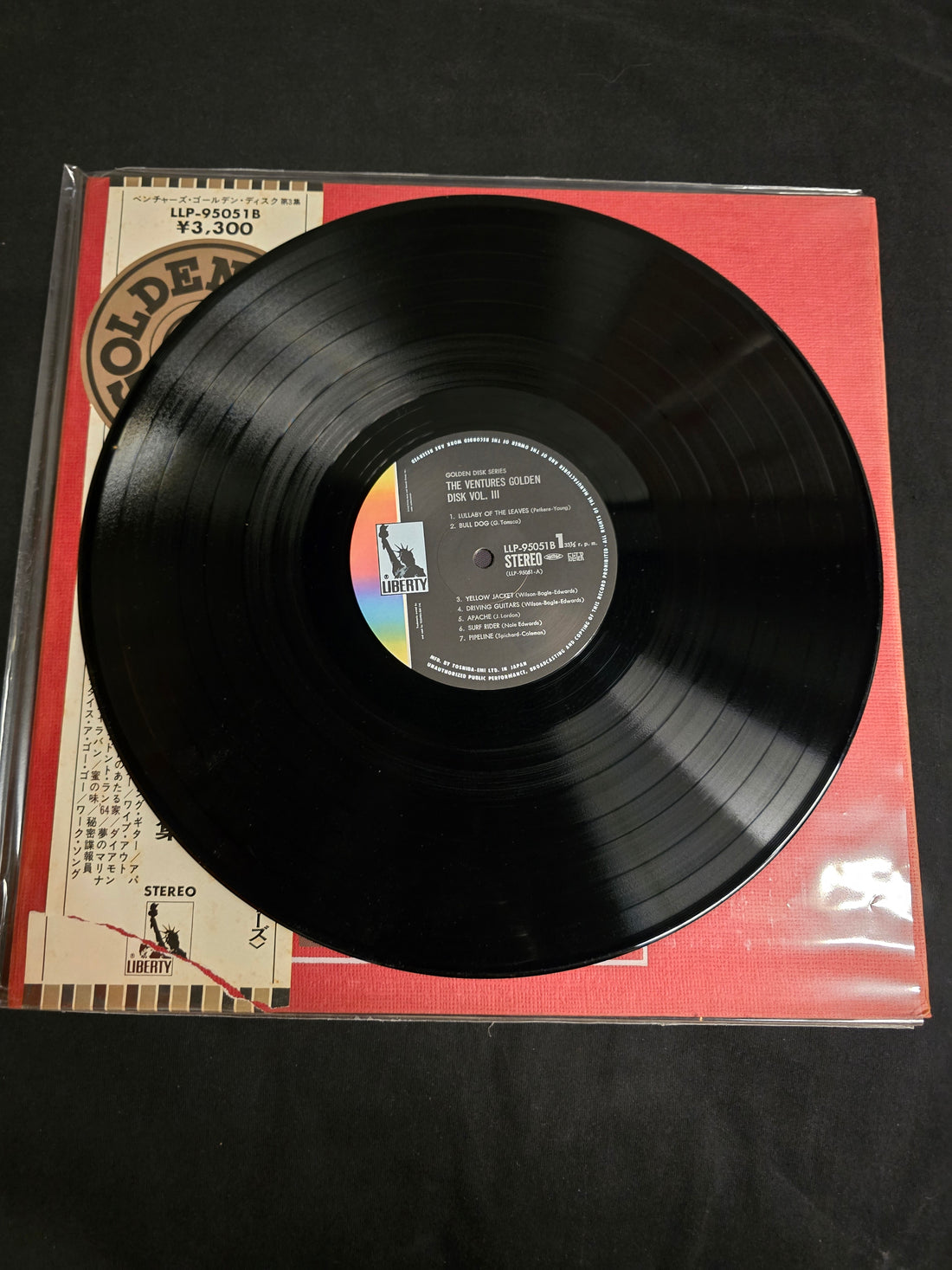 แผ่นเสียง The Ventures - Golden Disk Vol.3 Vinyl VG+