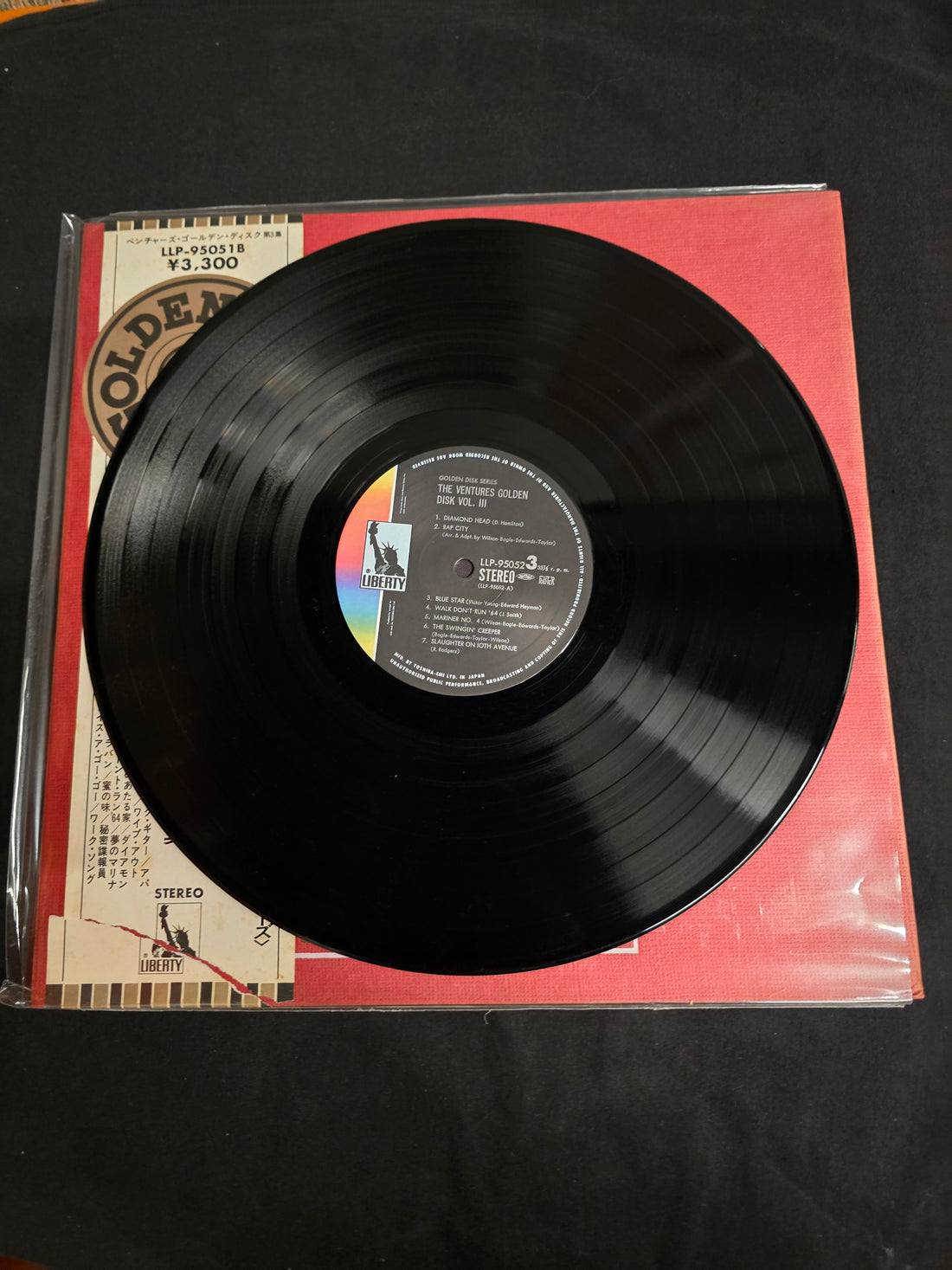 แผ่นเสียง The Ventures - Golden Disk Vol.3 Vinyl VG+