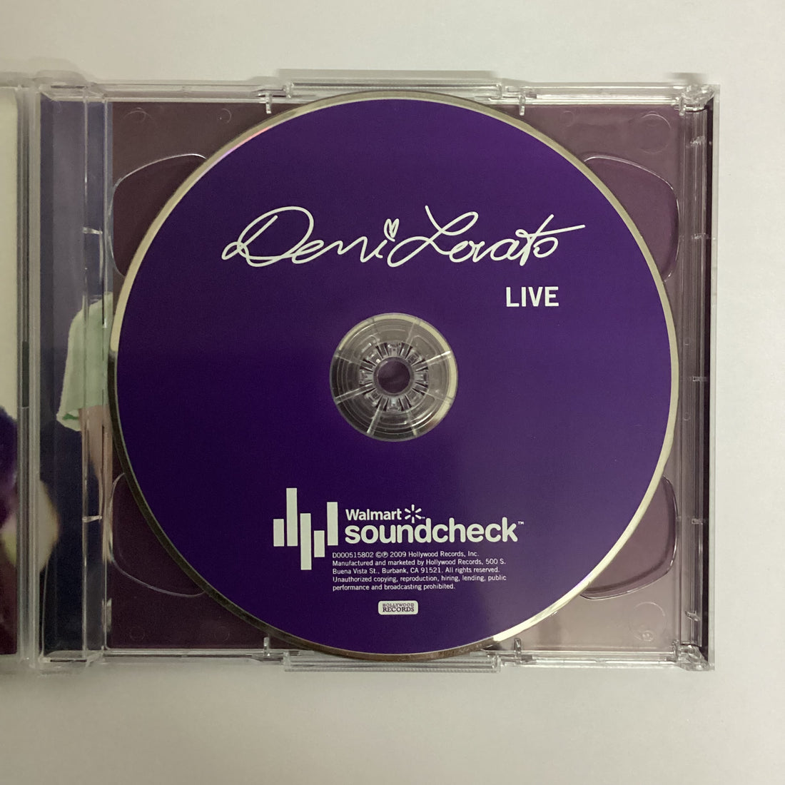 ซีดี Demi Lovato - Live Walmart Soundcheck CD VG 1DC 1DVD