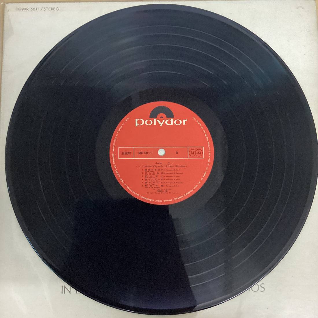 แผ่นเสียง Kenji Sawada = Julie - Julie II In London, Olympic Sound Studios Vinyl VG+