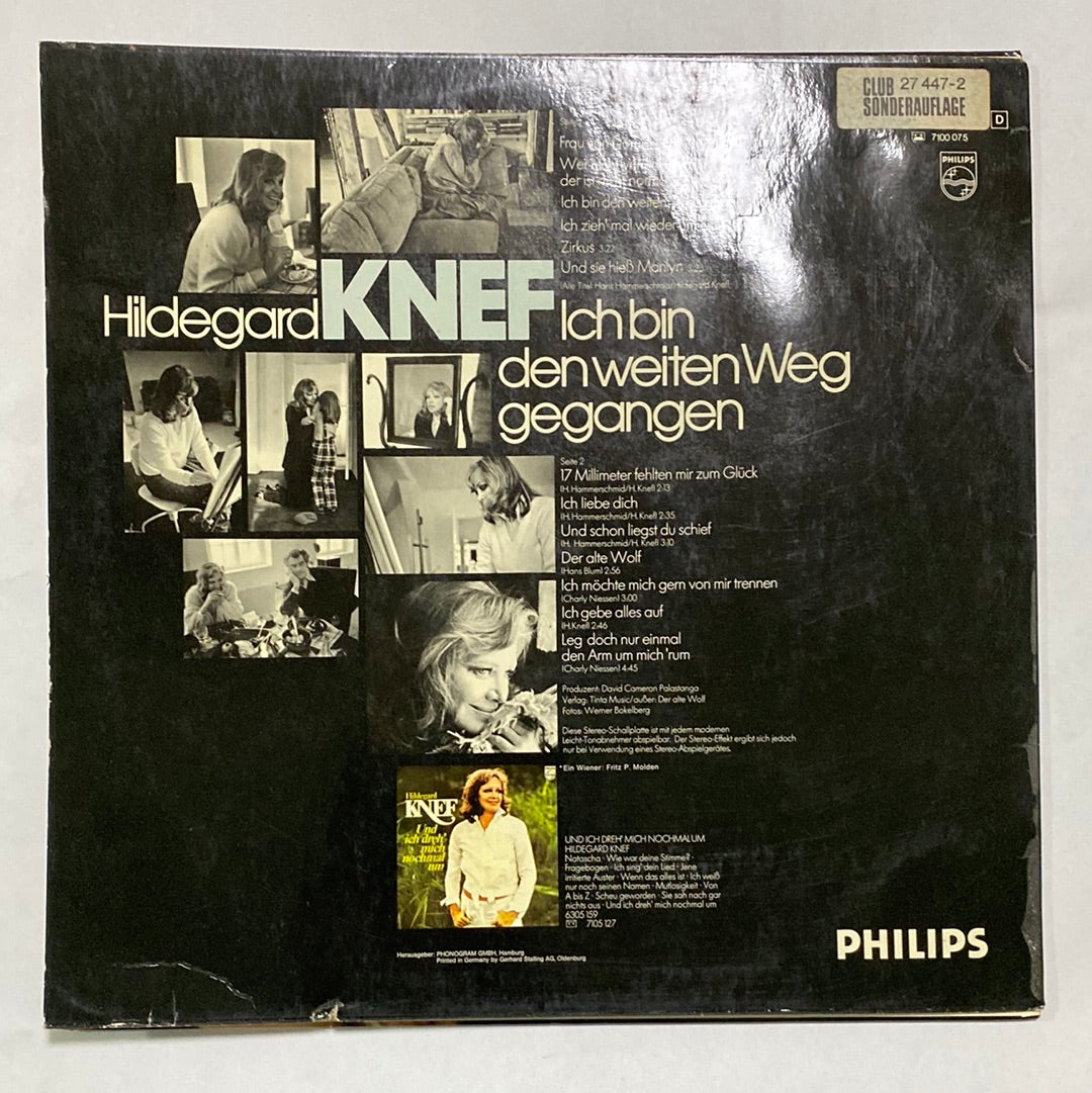 แผ่นเสียง Hildegard Knef - Ich Bin Den Weiten Weg Gegangen (Vinyl) (G+)