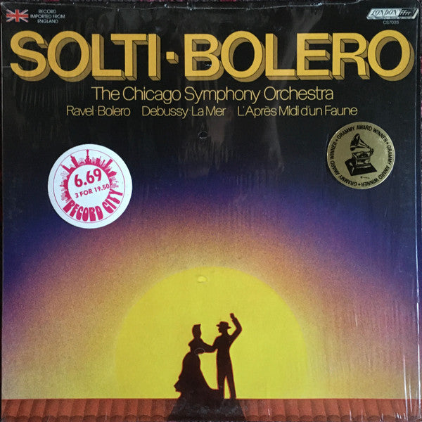 Georg Solti, Chicago Symphony Orchestra, Maurice Ravel / Claude Debussy : Bolero / La Mer / L'Après Midi D'un Faune (LP, Album)
