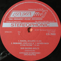 Georg Solti, Chicago Symphony Orchestra, Maurice Ravel / Claude Debussy : Bolero / La Mer / L'Après Midi D'un Faune (LP, Album)