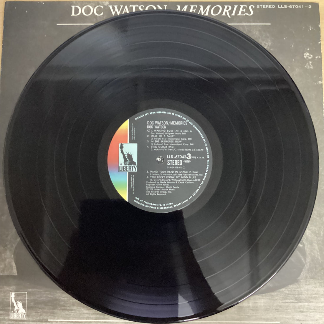 แผ่นเสียง Doc Watson - Memories Vinyl VG+ 2LPs