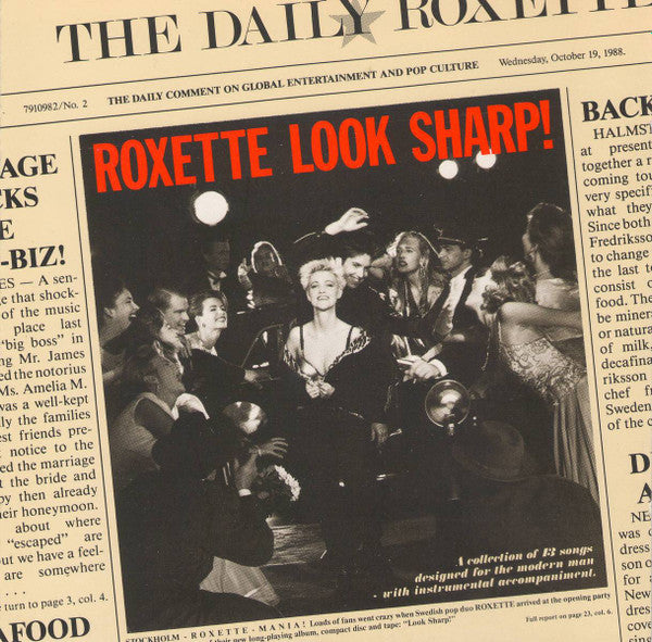 ซีดี Roxette - Look Sharp! CD VG+