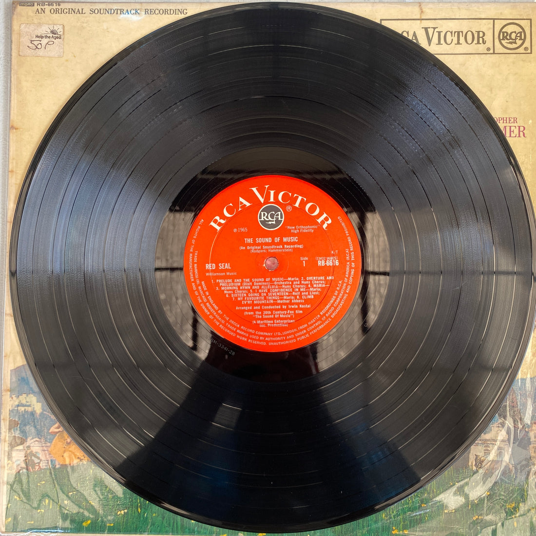 แผ่นเสียง Rodgers & Hammerstein / Julie Andrews - The Sound Of Music An Original Soundtrack Recording Vinyl VG