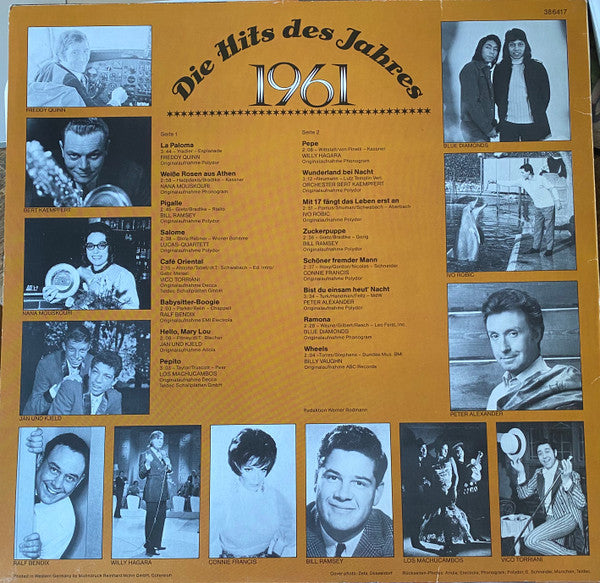 Various : Das Goldene Schlager-Archiv - Die Hits Des Jahres 1961 (LP, Comp, Mono)