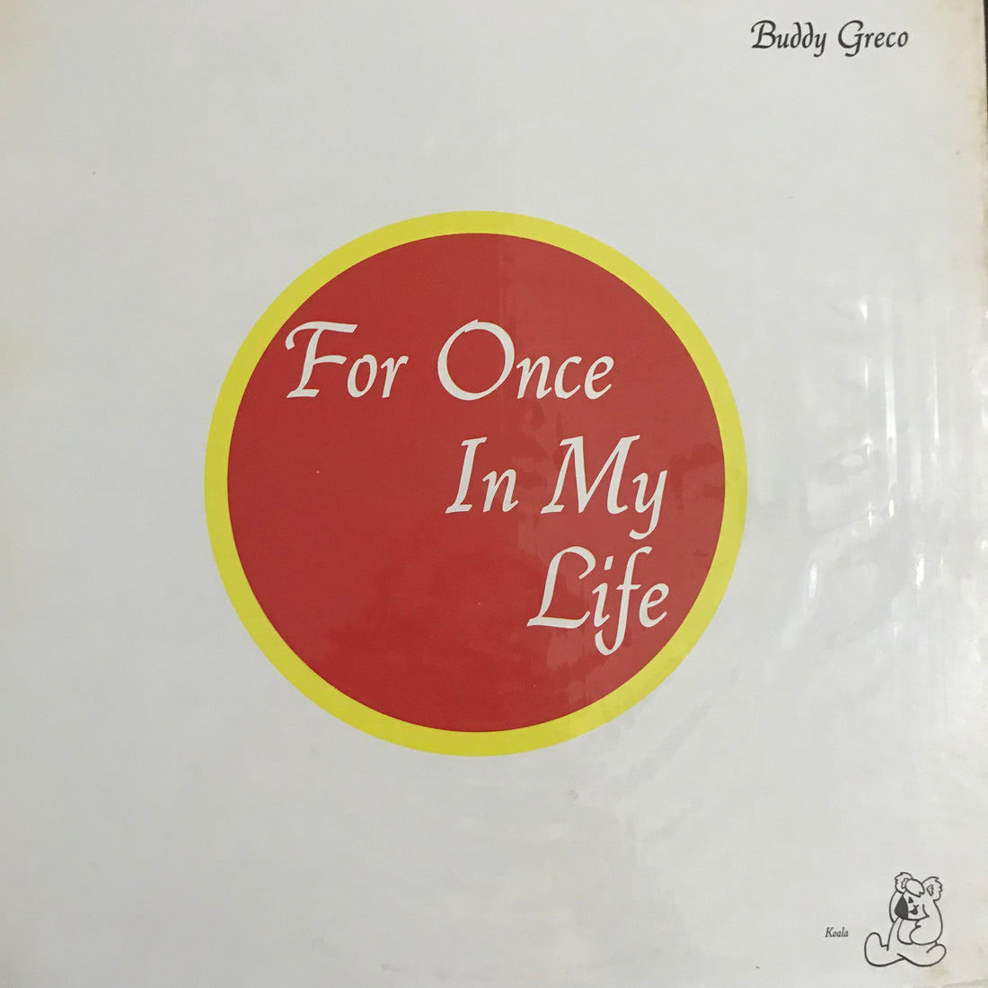 แผ่นเสียง Buddy Greco - For Once In My Life Vinyl VG+