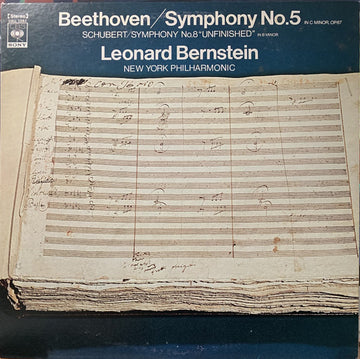 Ludwig van Beethoven / Franz Schubert - Leonard Bernstein, New York Philharmonic : Symphony No.5 In C Minor, Op.67 / Symphony No.8 In B Minor, "Unfinished" (LP, Comp)