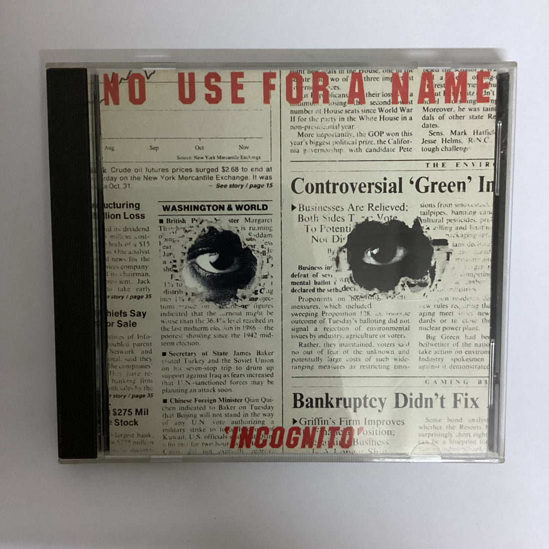ซีดี No Use For A Name - Incognito CD VG