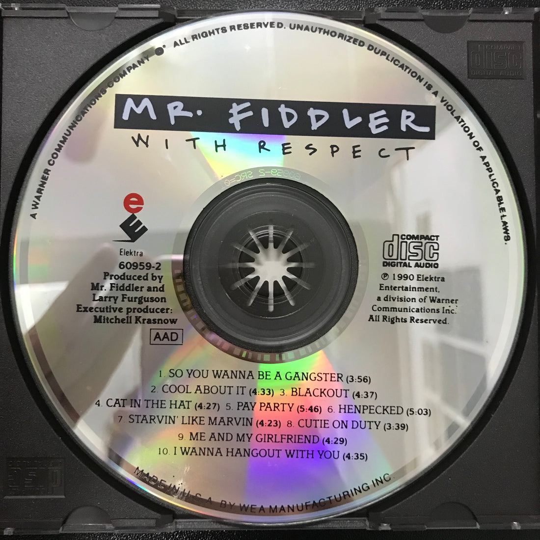 ซีดี Mr. Fiddler - With Respect CD VG+