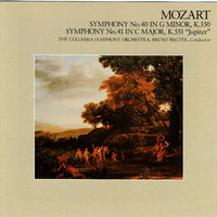 Wolfgang Amadeus Mozart, Bruno Walter, Columbia Symphony Orchestra : Symphony No.40 / Symphony No.41 "Jupiter" (CD, Comp, RE, RM)