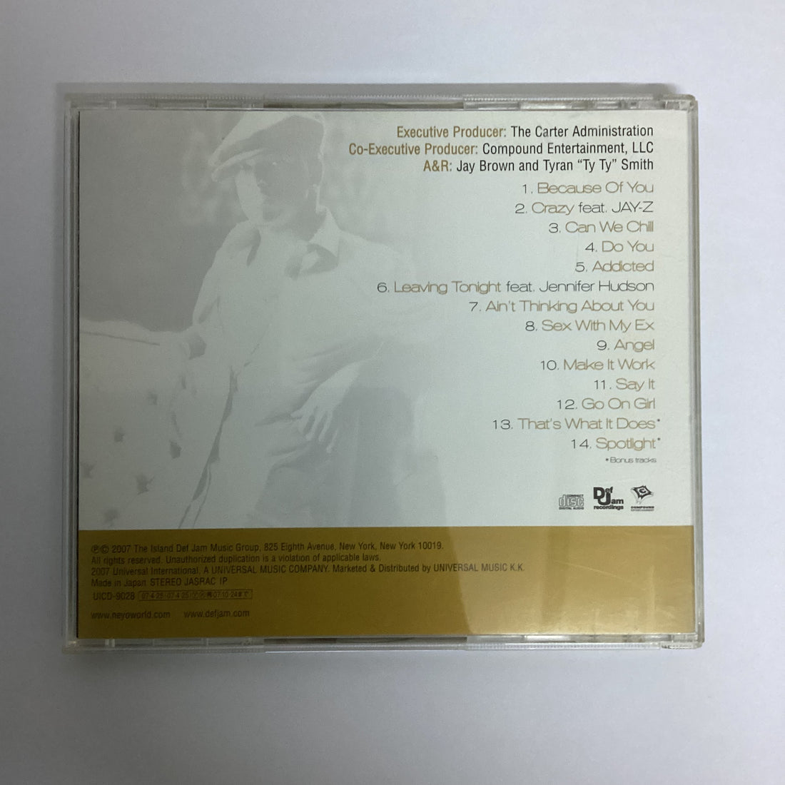 ซีดี Ne-Yo - Because Of You CD VG+