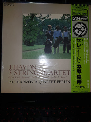 Joseph Haydn, Philharmonia Quartett Berlin : 3 String Quartets (LP)