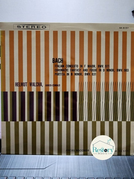 Johann Sebastian Bach - Helmut Walcha : Italian Concerto In F Major, BWV 971 • Chromatic Fantasy And Fugue In D Minor, BWV 903 • Partita In B Minor, BWV 831 (LP)