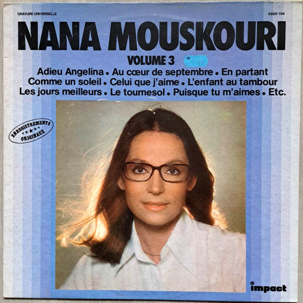 Nana Mouskouri : Nana Mouskouri (Volume 3) (LP, Comp)