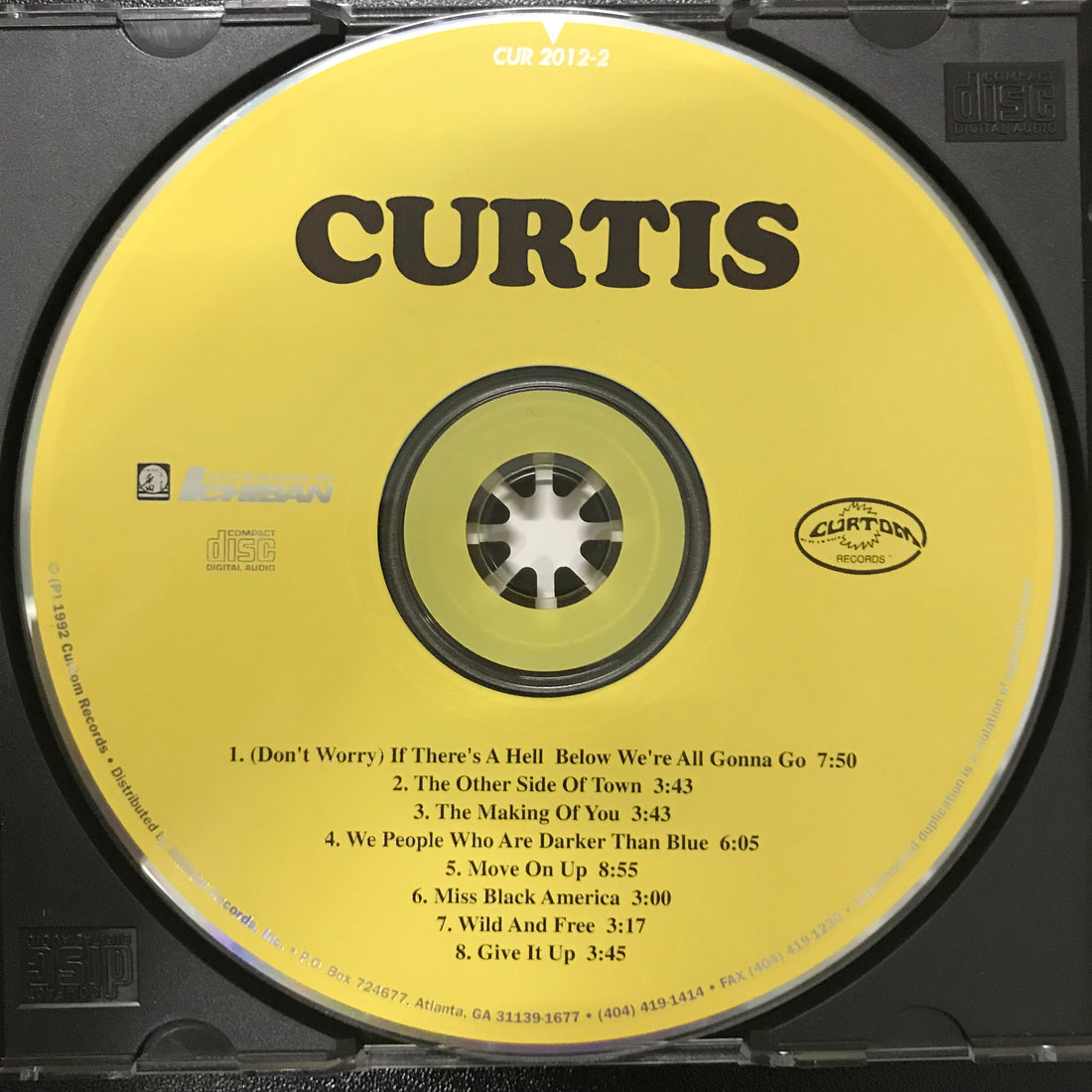 ซีดี Curtis Mayfield - Curtis CD VG+