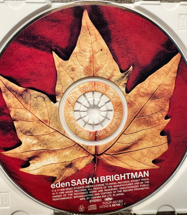 Sarah Brightman : Eden (CD, Album, Promo)