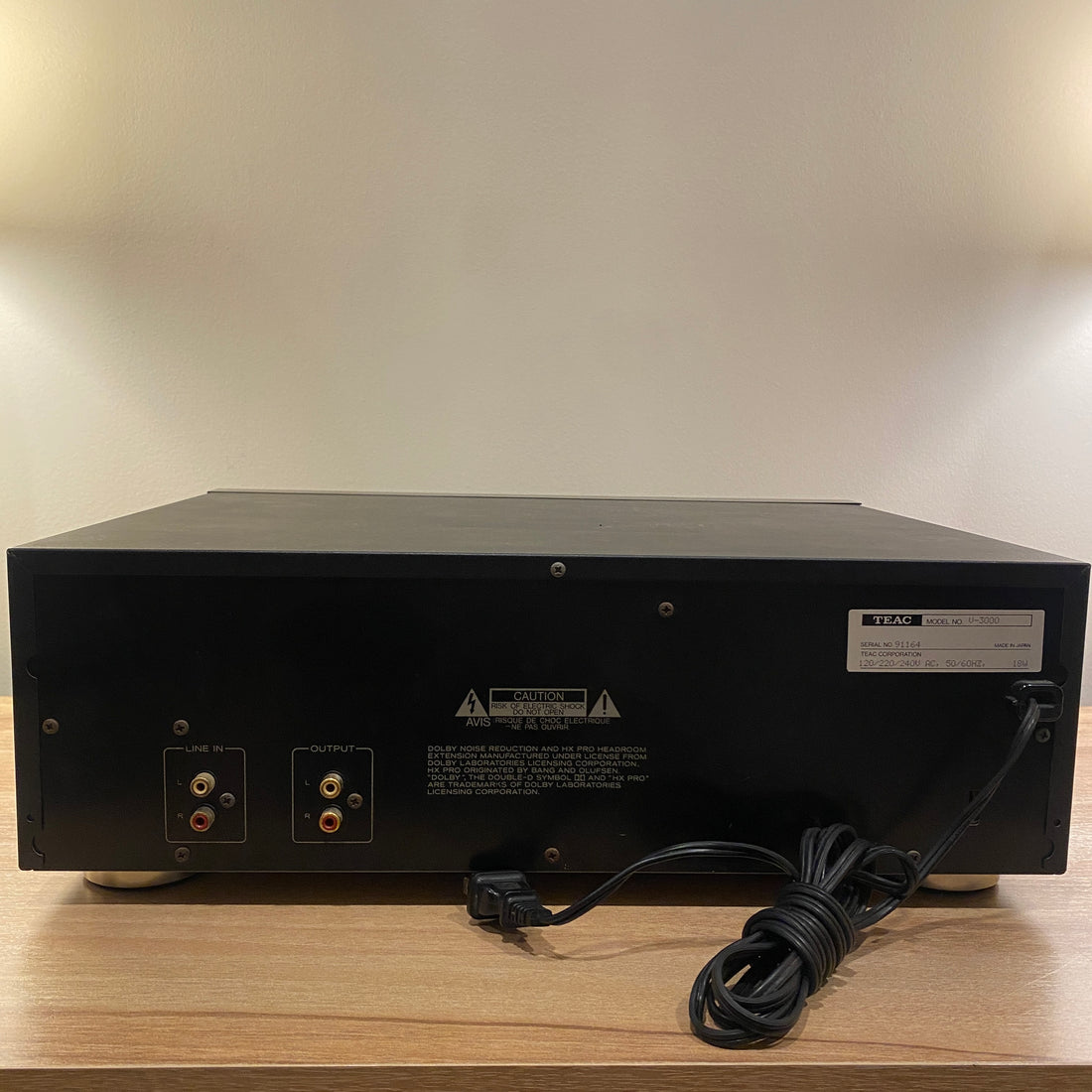 เครื่องเล่นเทป TEAC V-3000 Cassette Deck (220V)
