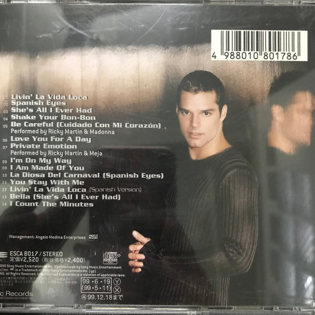 ซีดี Ricky Martin - Ricky Martin CD VG+