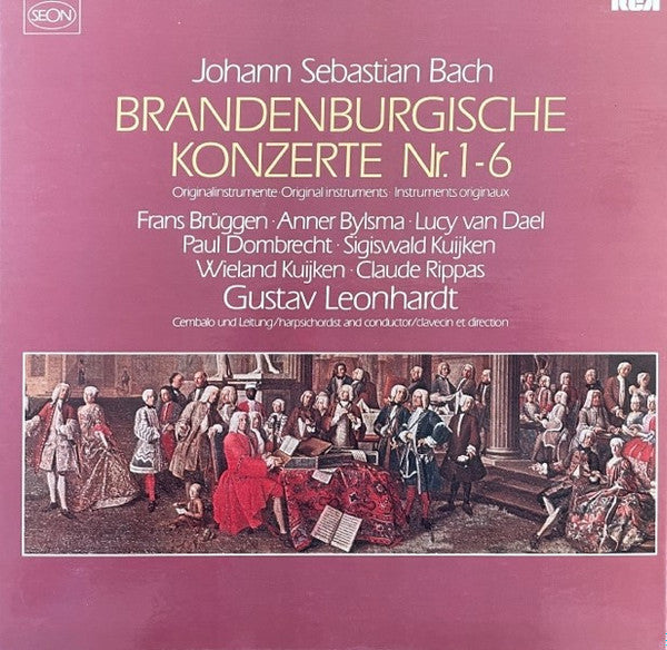 Gustav Leonhardt : Brandenburgische Konzerte Nr. 1-6 (LP)