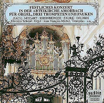 แผ่นเสียง Jean François Michel - Klemens Schnorr / Festliches Konzert In Der Abteikirche Amorbach Für Orgel,Drei Trompeten Und Pauken Vinyl VG+