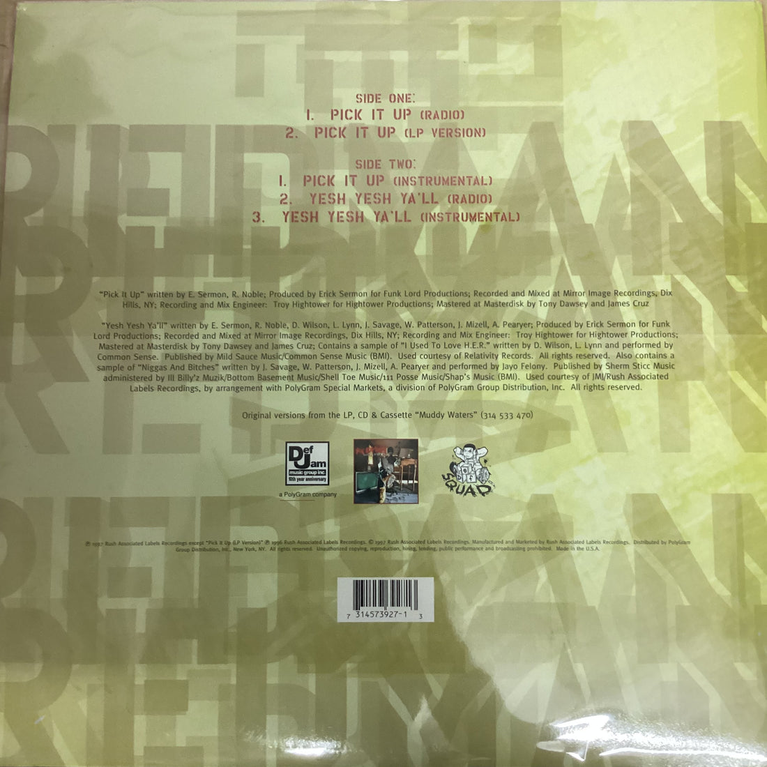แผ่นเสียง Redman - Pick It Up Vinyl VG 2LPs