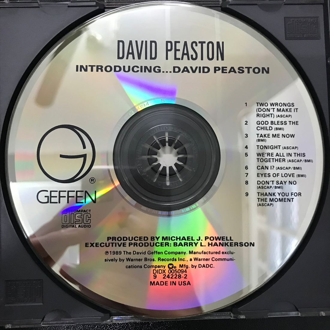 ซีดี David Peaston - Introducing... CD VG+