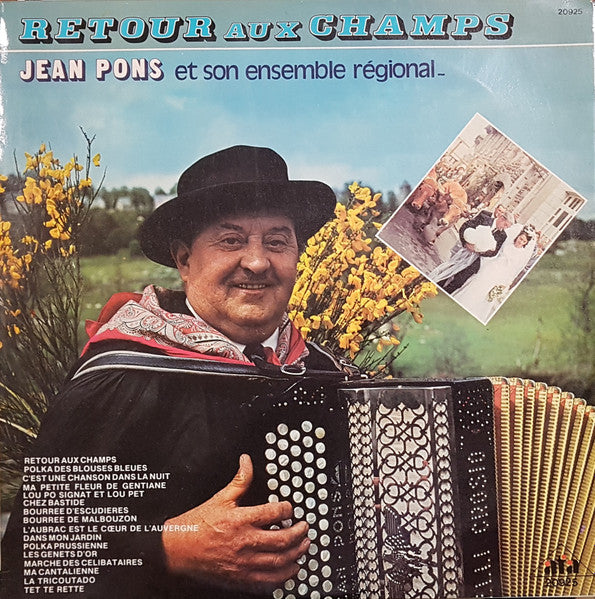 แผ่นเสียง Jean Pons - Retour Au Champs Et Son Ensemble Régional Vinyl VG+