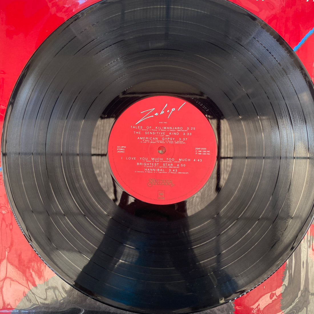 แผ่นเสียง Santana - Zebop! Vinyl VG+