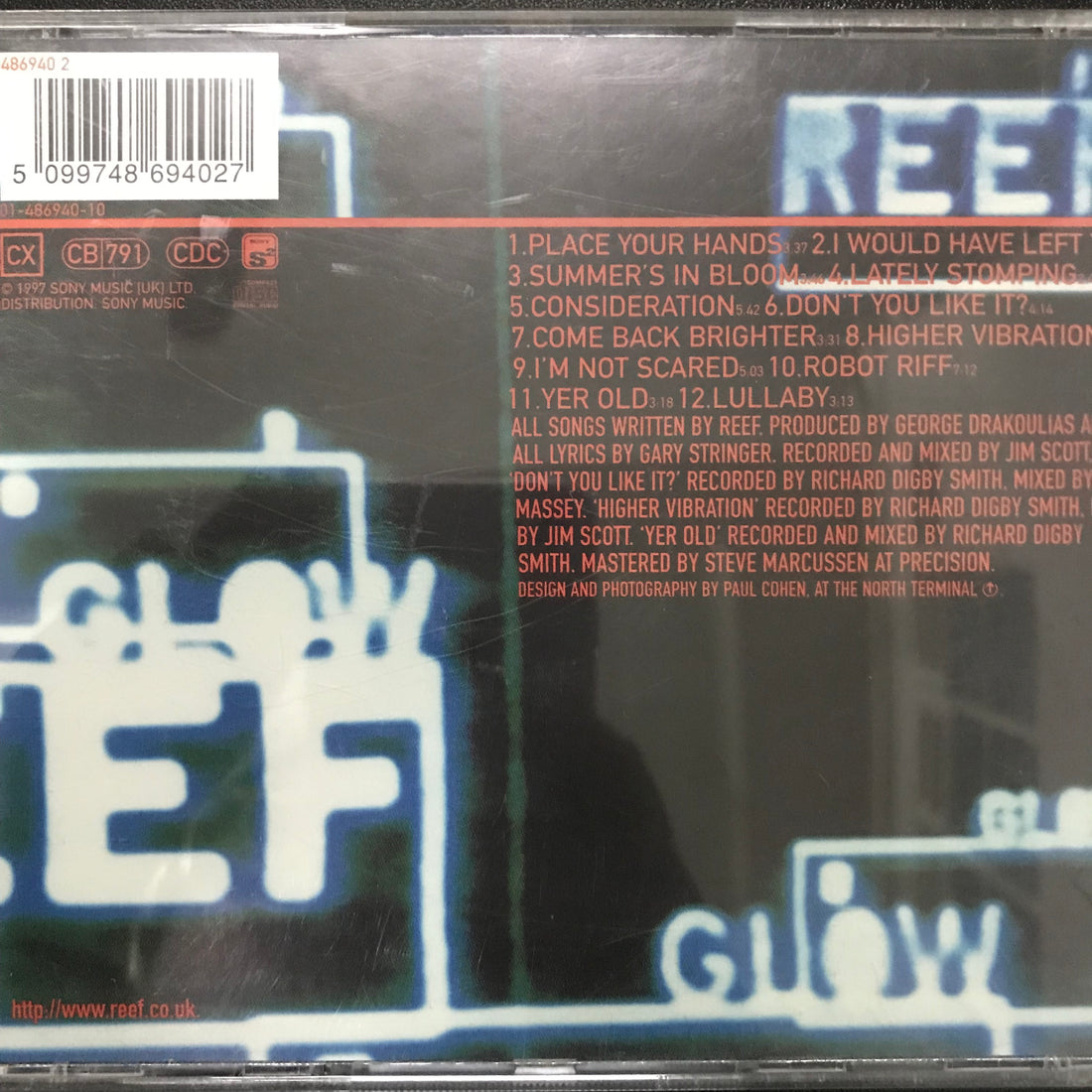 ซีดี Reef - Glow CD VG+