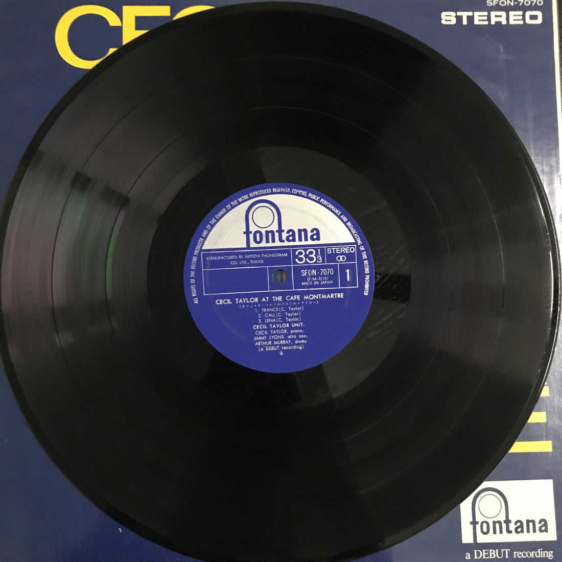 แผ่นเสียง Cecil Taylor - At The Cafe Montmartre Vinyl VG+