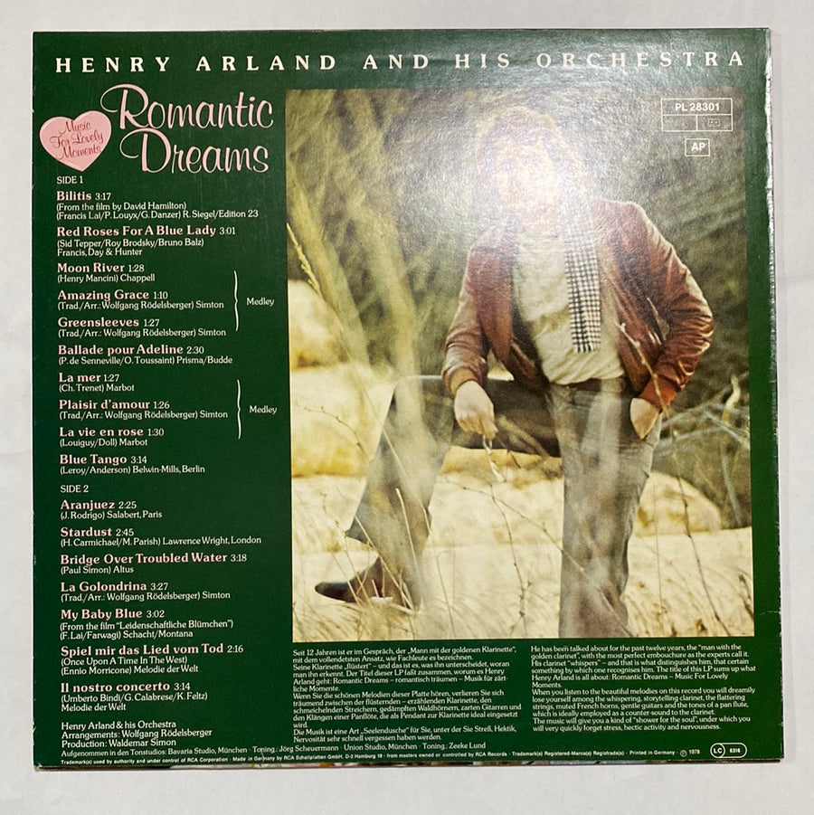 Henry Arland And His Orchestra - Romantic Dreams Music For Lovely Moments (Vinyl) (VG+)