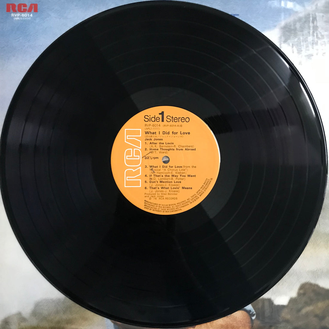 แผ่นเสียง Jack Jones - What I Did For Love Vinyl VG+