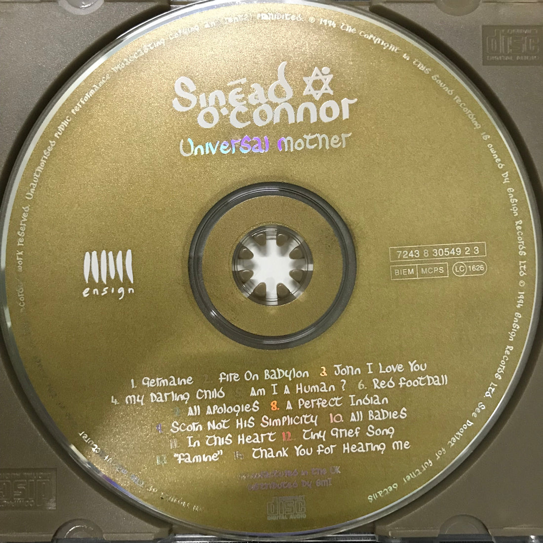 ซีดี Sinéad O'Connor - Universal Mother CD VG+