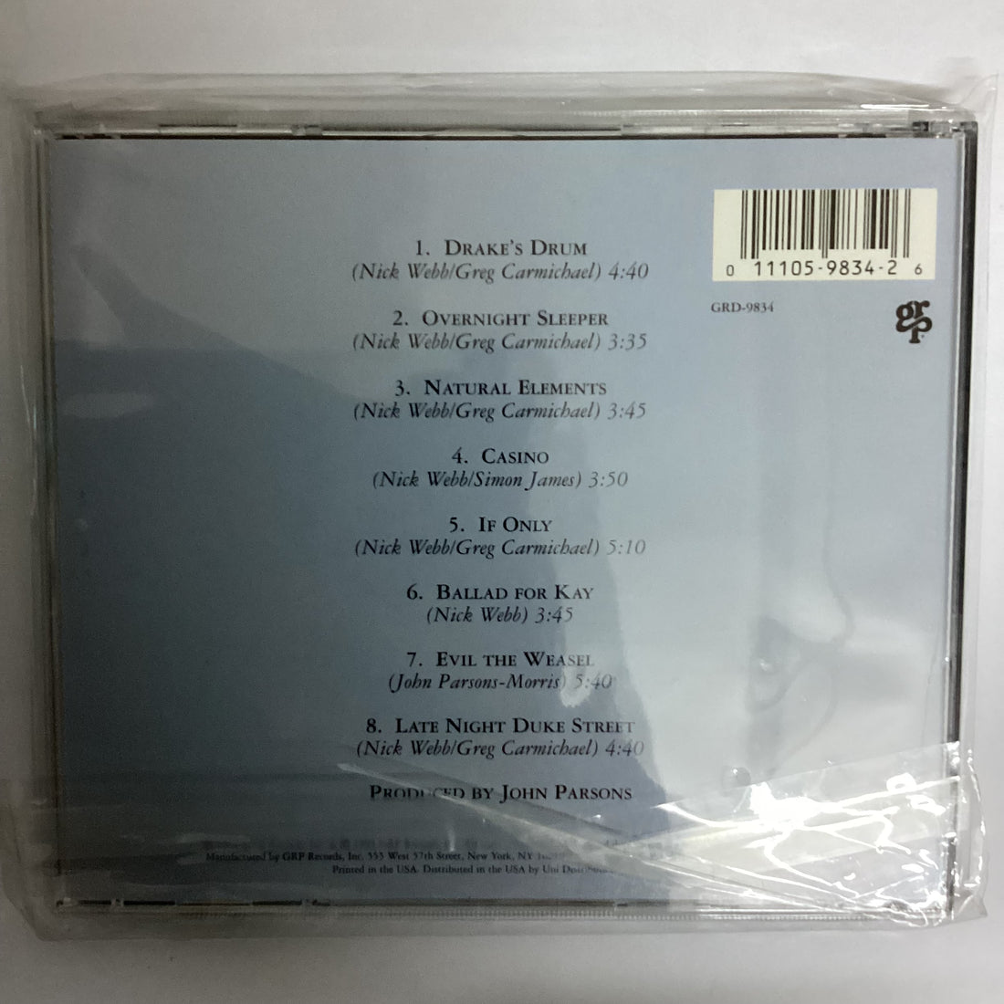 ซีดี Acoustic Alchemy - Natural Elements CD NM or M-
