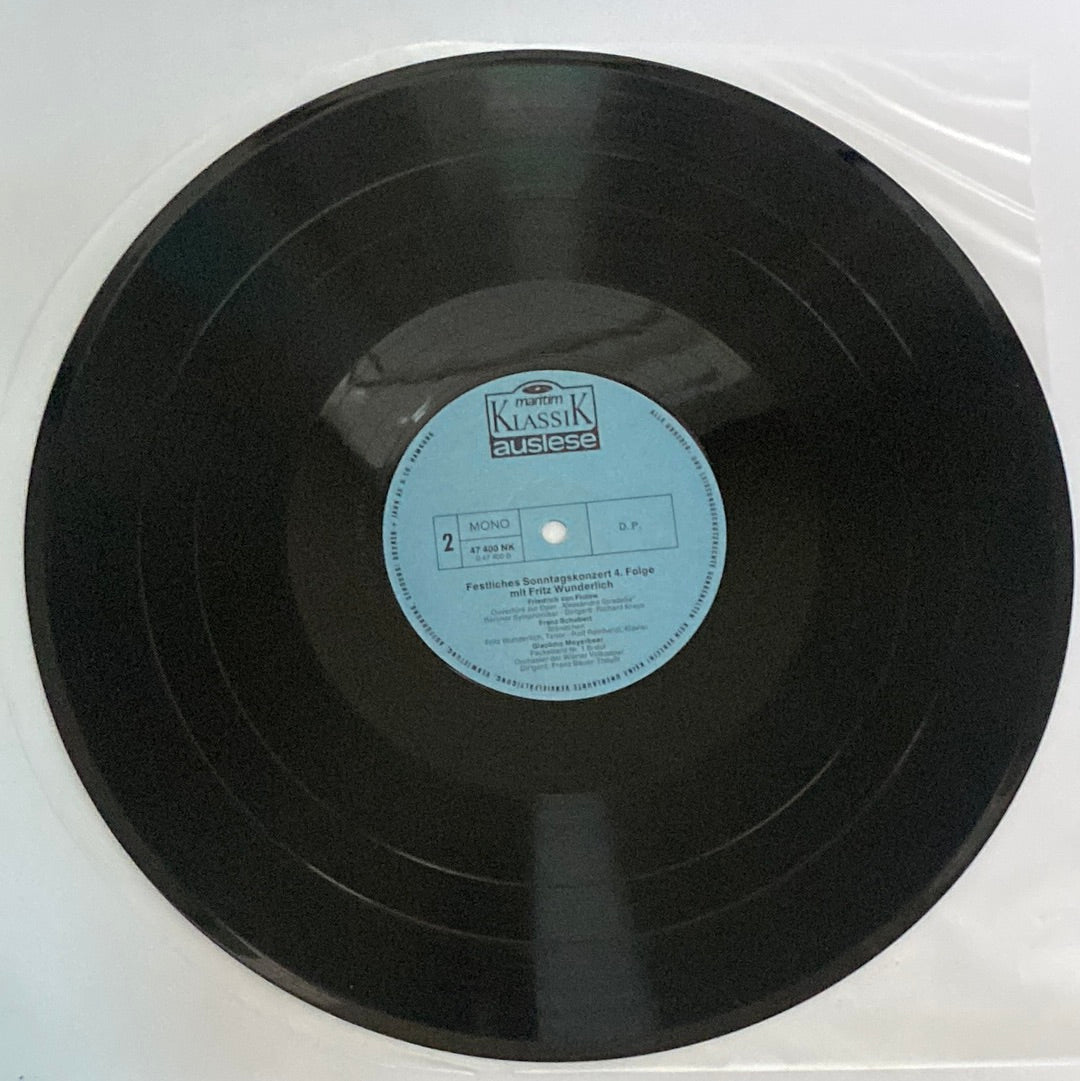 แผ่นเสียง Fritz Wunderlich - Ein Festliches Sonntagskonzert - 4. Folge Vinyl VG+