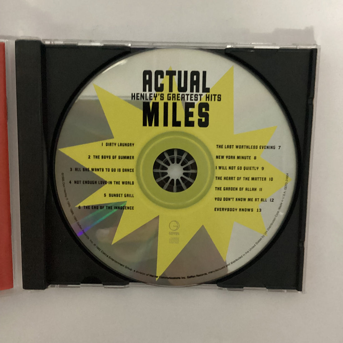 ซีดี Don Henley - Actual Miles Henley's Greatest Hits CD VG+