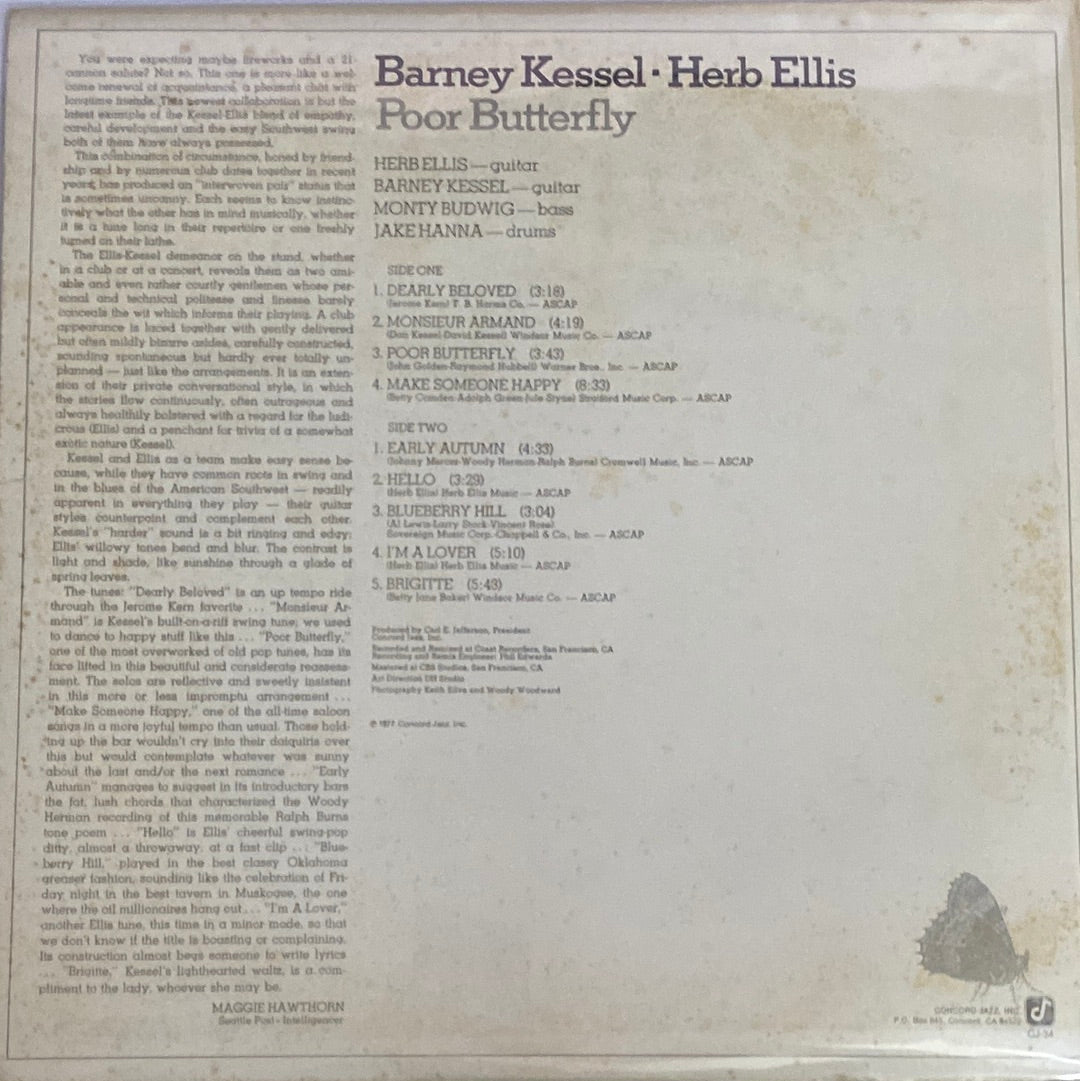 แผ่นเสียง Barney Kessel And Herb Ellis - Poor Butterfly (Vinyl) (VG+)