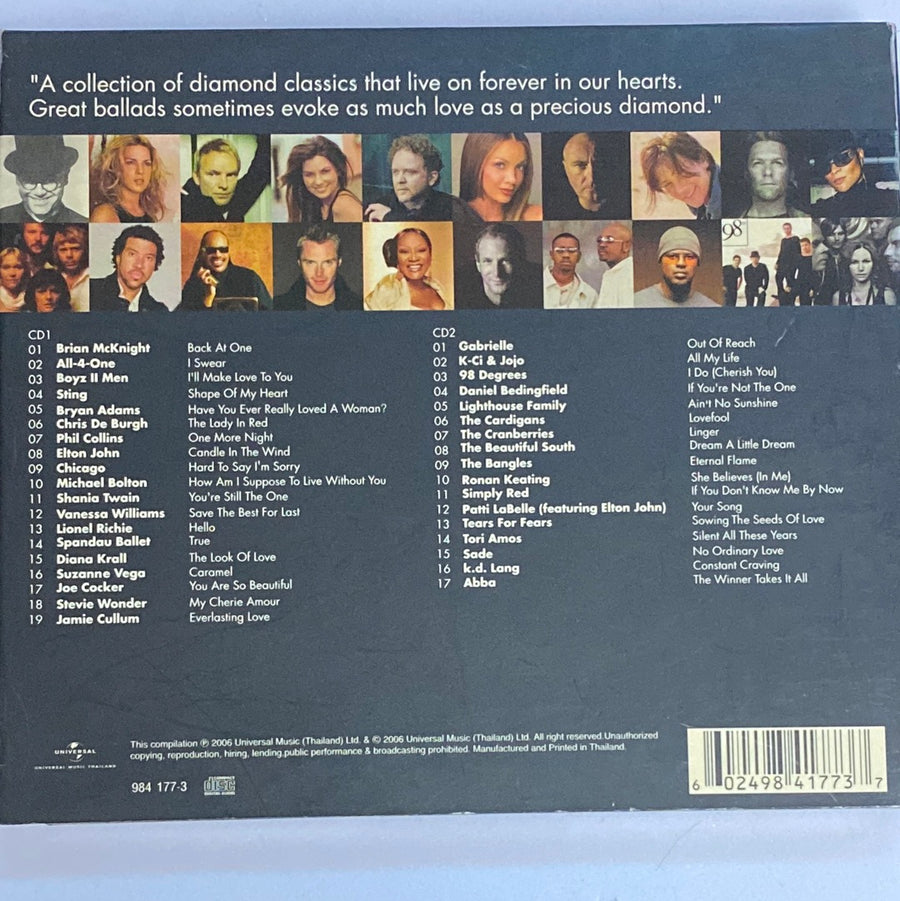 ซีดี Various - Diamonds Love Songs Are Forever (CD) (VG+) (2CDs)