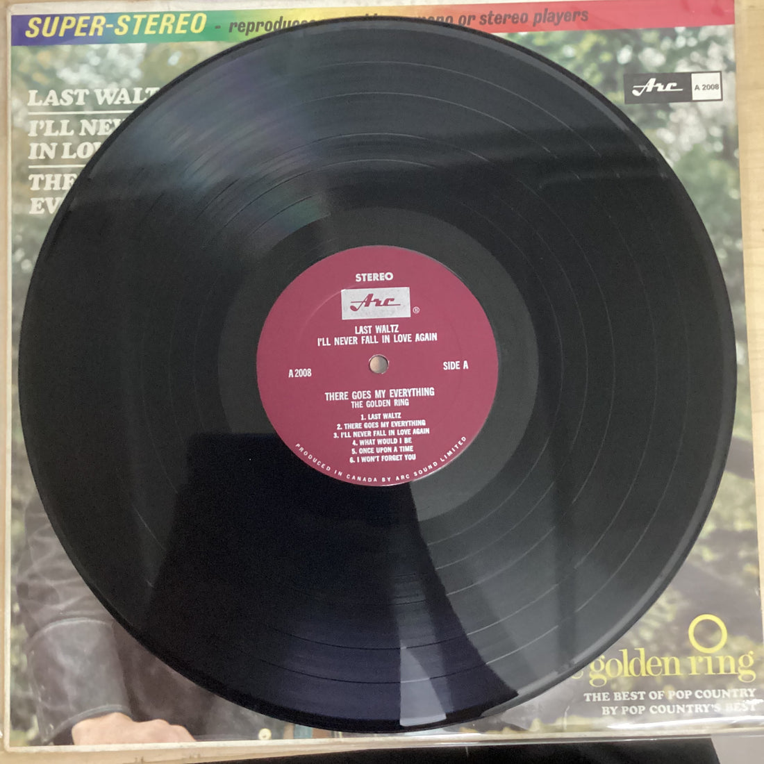 แผ่นเสียง The Golden Ring - Last Waltz / I'll Never Fall In Love Again / There Goes My Everything Vinyl VG+