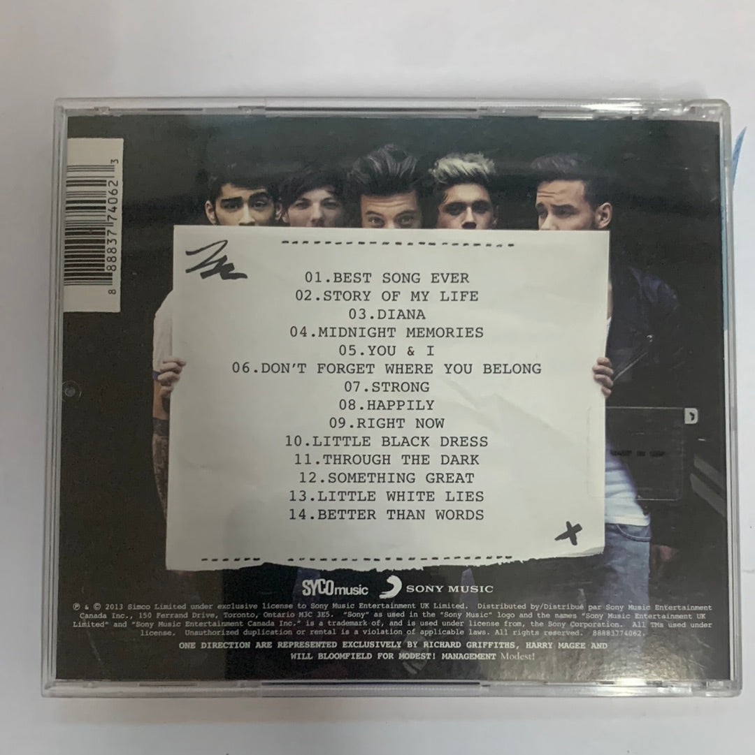 ซีดี One Direction - Midnight Memories CD VG+