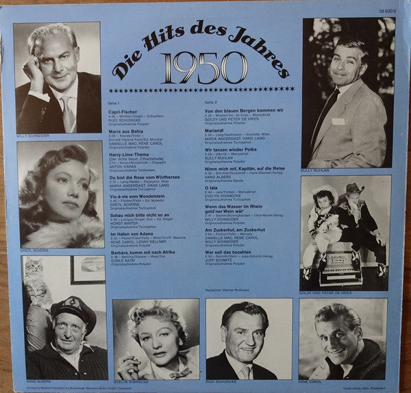 Various : Das Goldene Schlager-Archiv - Die Hits Des Jahres 1950 (LP, Comp)