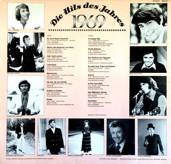 Various : Das Goldene Schlager-Archiv - Die Hits Des Jahres 1969 (LP, Comp)